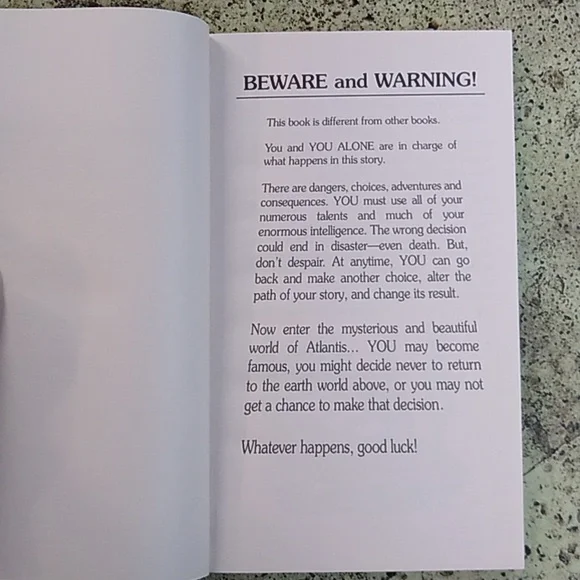 Journey Under Sea Choose Your Own Adventure Children's Chapter Book Junior - Picture 5 of 6